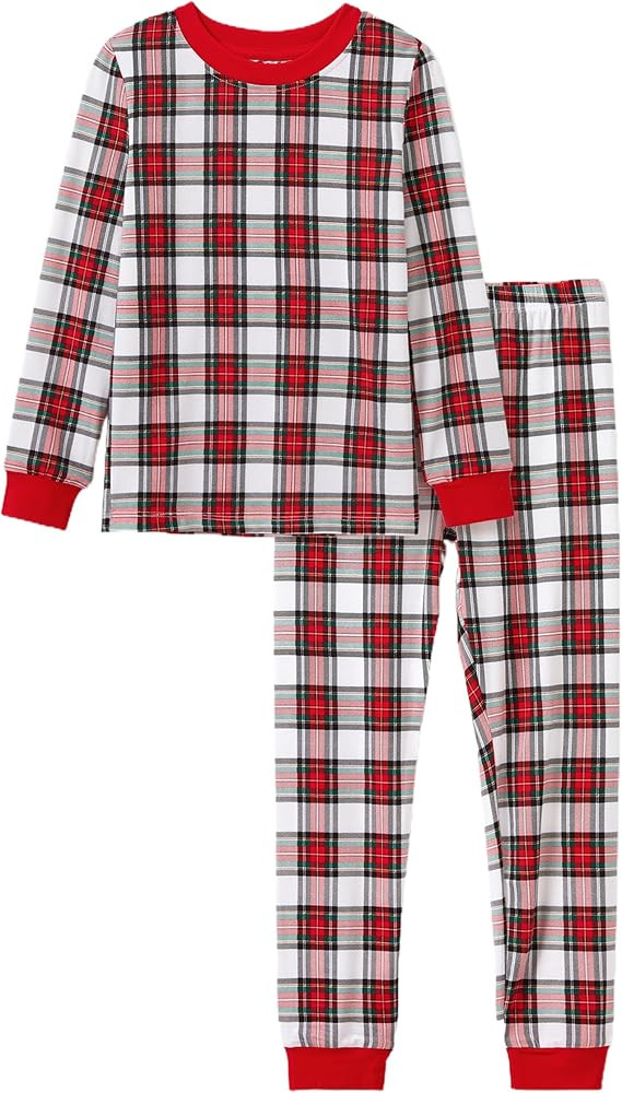 PATPAT Boys Pajama Sets Ages 2-12 Years - Snug Fit Long Sleeve Crew Neck Sleepwear, Soft Breathab... | Amazon (US)