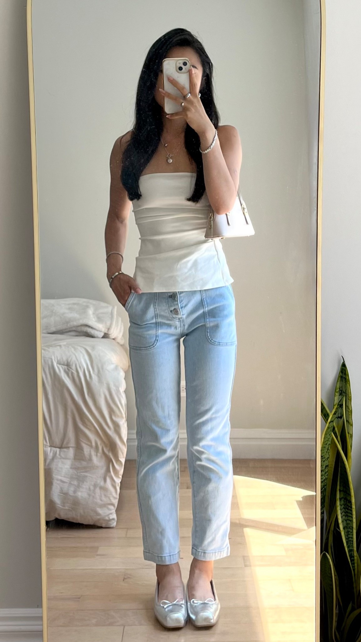 Styling silver flats! 💍 love these from Karen Millen 🩶

#LTKStyleTip #LTKFindsUnder100 #LTKPetite