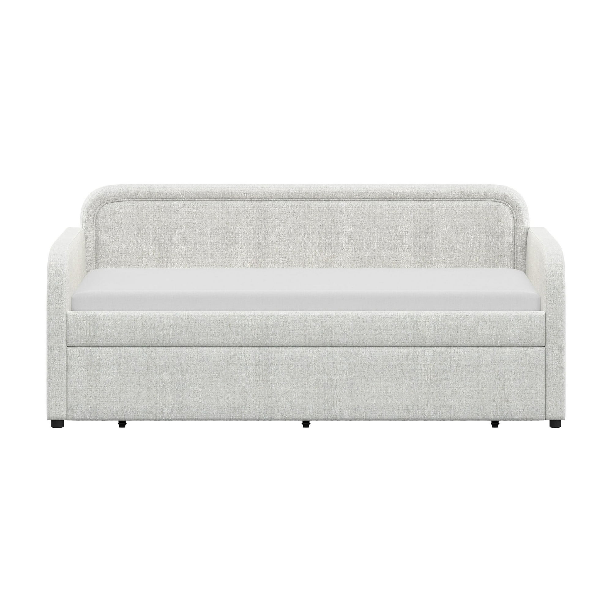 Better Homes & Gardens Juliet Twin Boucle Daybed with Trundle, Ivory | Walmart (US)