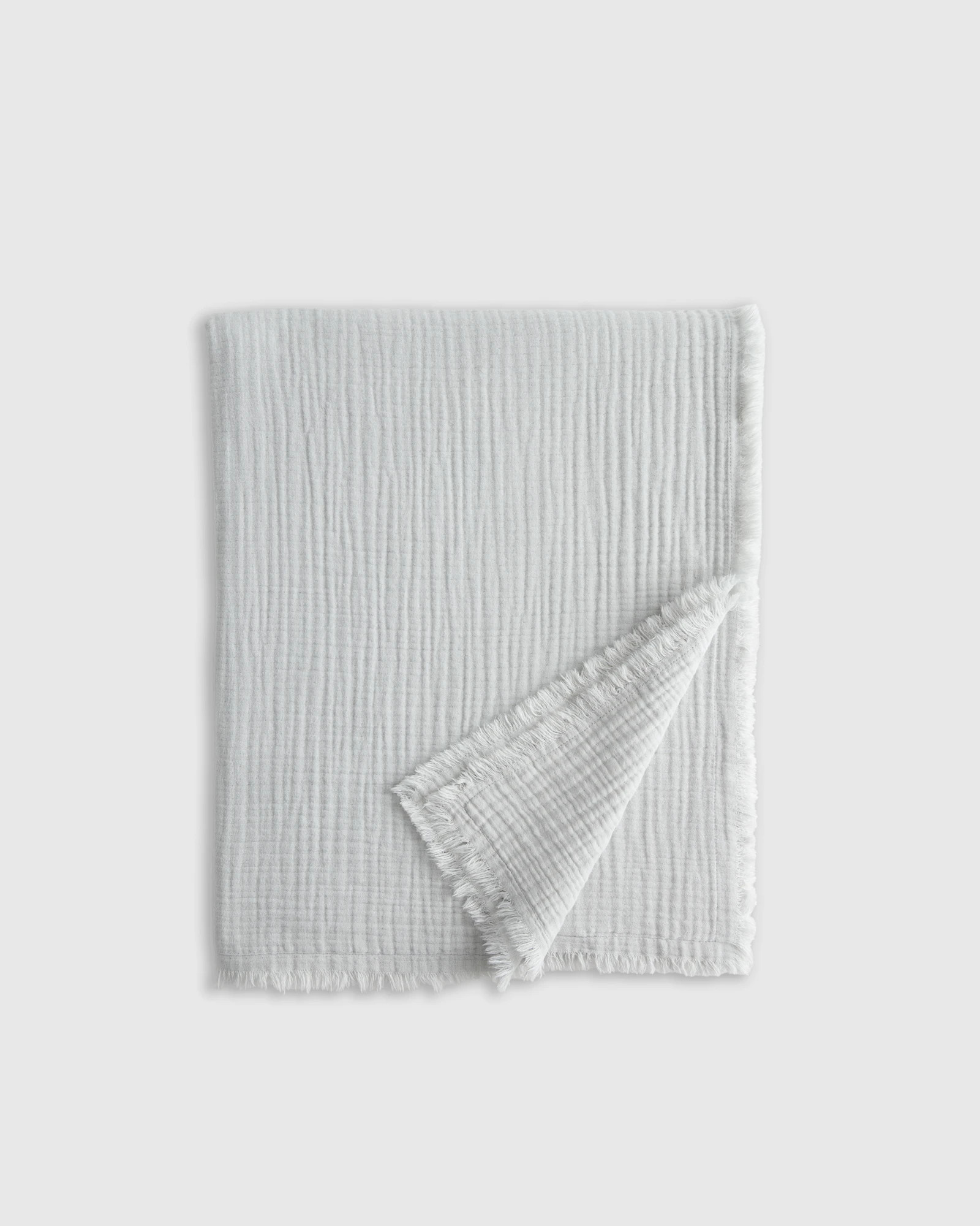 Organic Airy Gauze Throw in Mist | Quince
