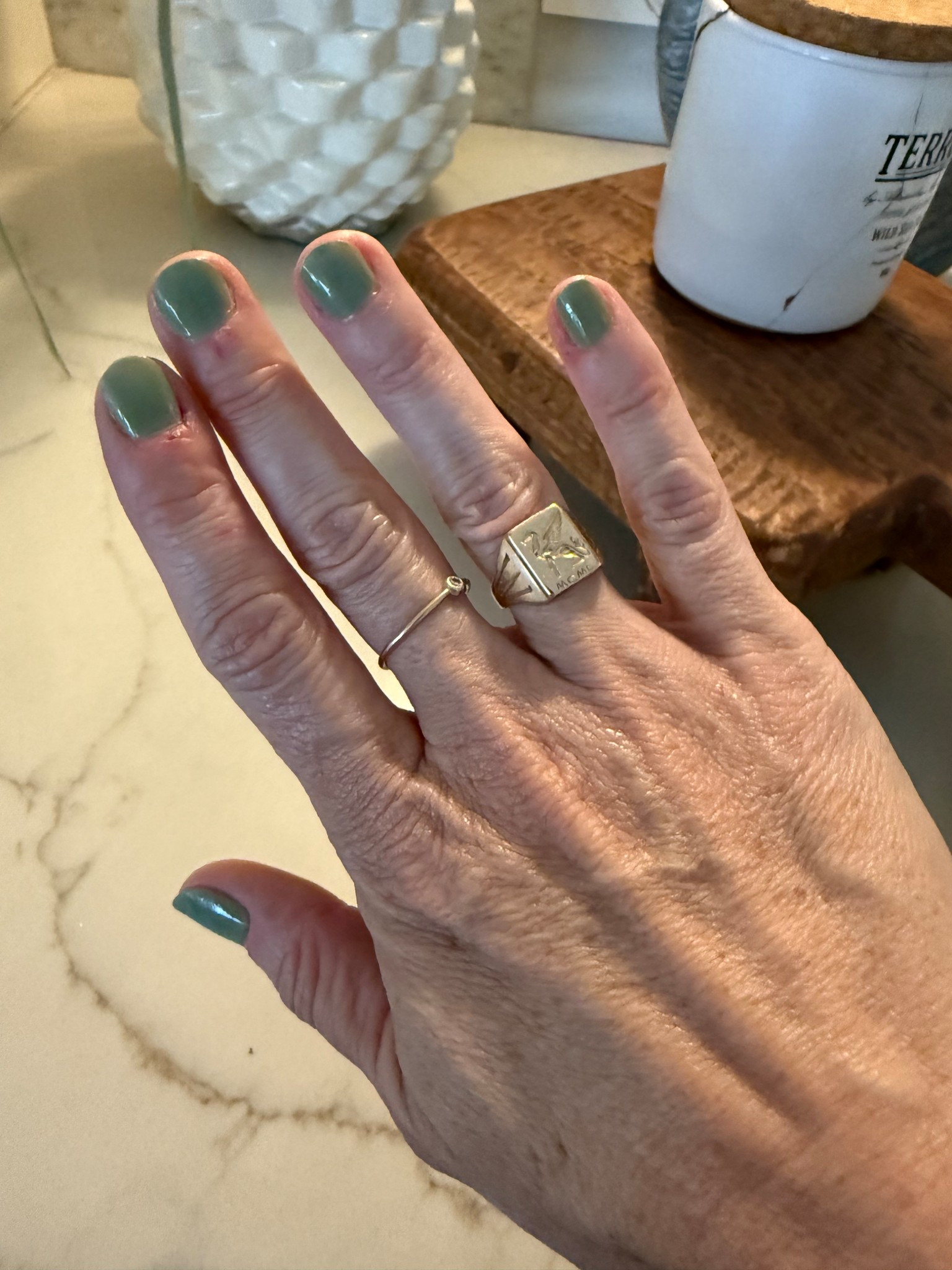 No polish sticks to my nails except this one AND it lasts longer than gel. It also strengthens my nails and helps them grow longer. 