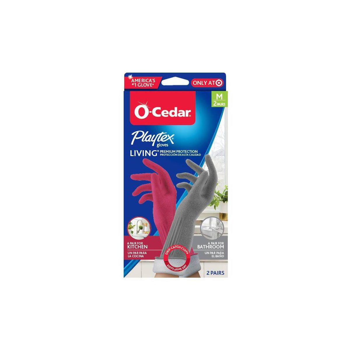 O-Cedar Living Gloves - Medium - 2ct | Target