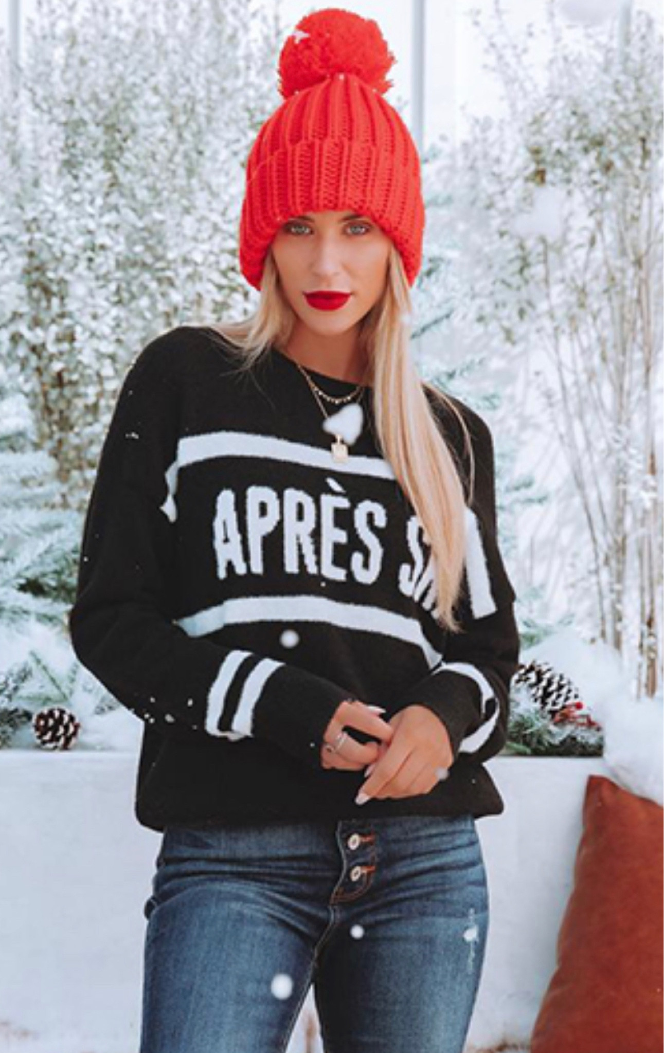 Après Ski ❣️ #ski #skitrip #ootd #skiing #après-ski #redbeanie

#LTKsalealert #LTKSeasonal #LTKunder50
