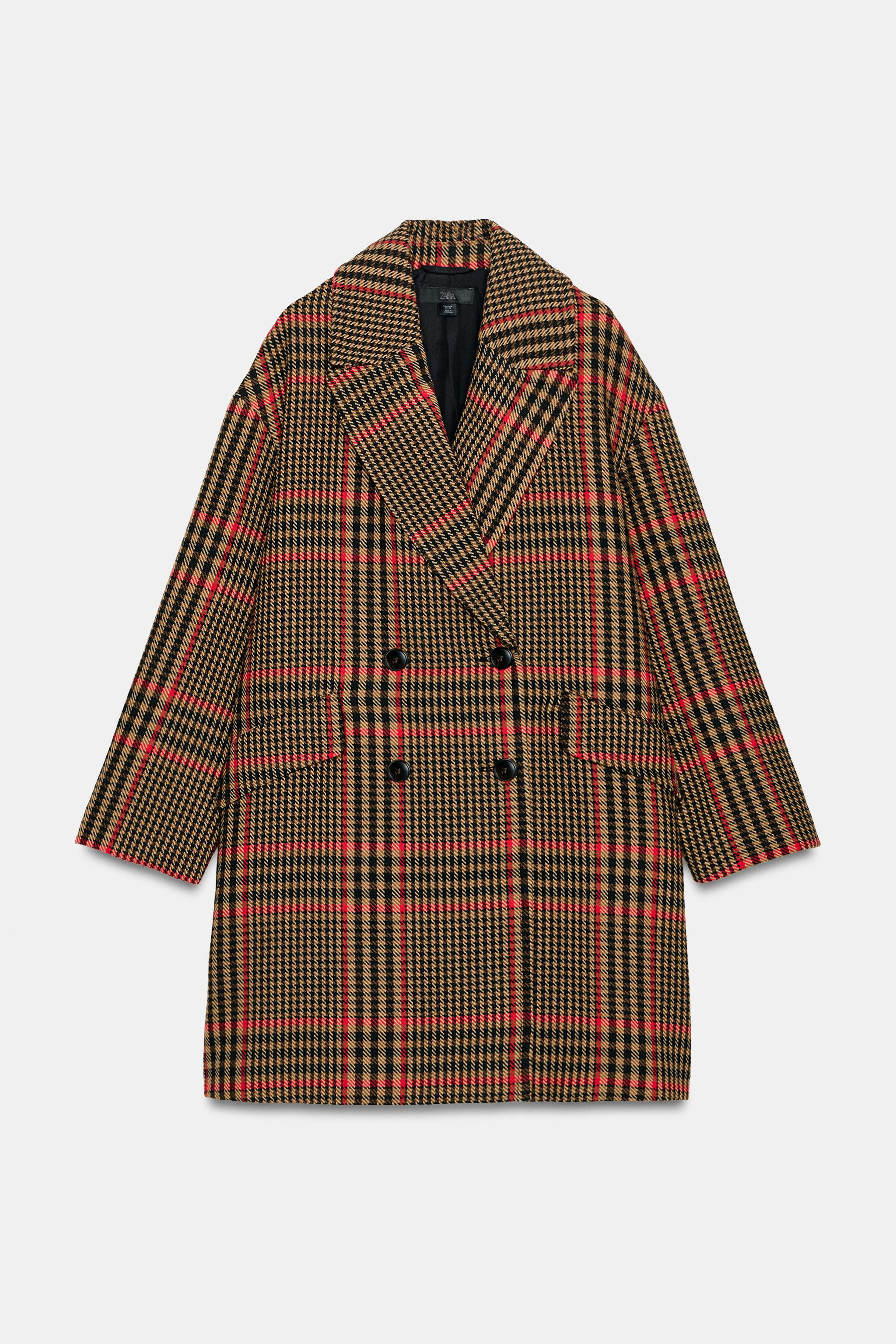 OVERSIZED PLAID COAT | Zara US