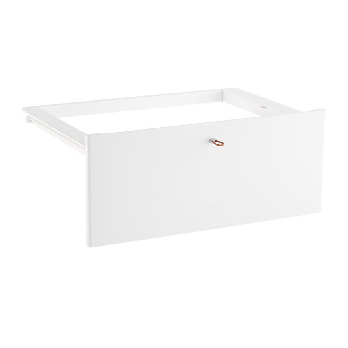 Elfa Decor 2-Runner Drawer Front and Frame Set White | The Container Store