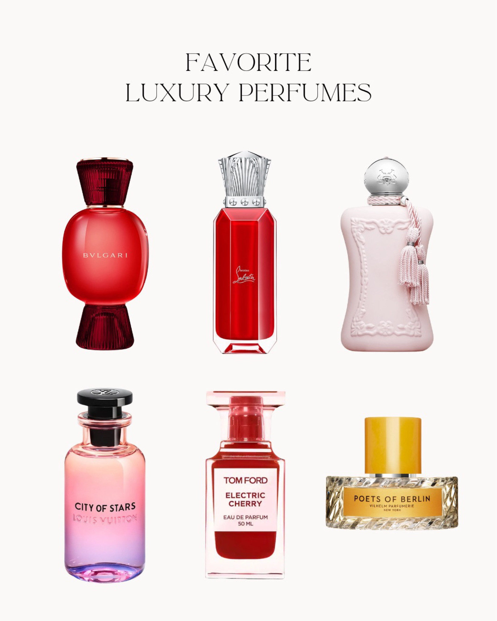 My favorite luxury perfumes from Bvlgari, Tom Ford, Louis Vuitton, & more!

#LTKbeauty #LTKhome #LTKstyletip