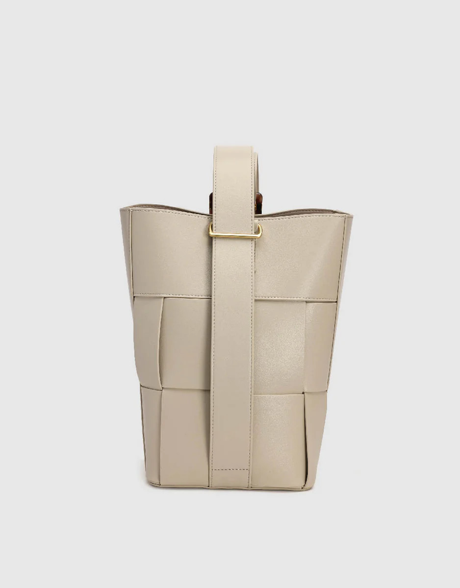 2 In 1 Vegan Leather Bucket Bag | Urban Revivo