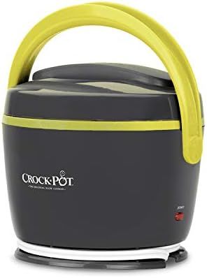 Crockpot Electric Lunch Box, Portable Food Warmer for On-the-Go, 20-Ounce, Grey/Lime | Amazon (US)