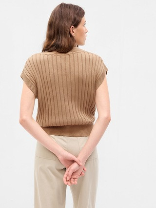 Dolman Rib Sweater Vest | Gap (CA)