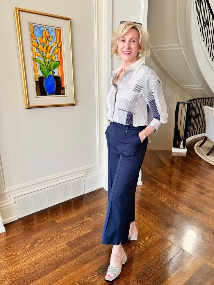 Outfits that feel like a little statement but are still so easy to wear… my favorite kind ✨

This 3/4 sleeve graphic print shirt from Lysse New York does all the talking, so I kept it simple with straight leg trousers and silver block heels for that polished-but-not-overdone vibe. It’s one of those looks that works for a busy day but still makes you feel a bit elevated (without trying too hard 🙌🏼).

#LTKOver40 #LTKgrwm #LTKSeasonal