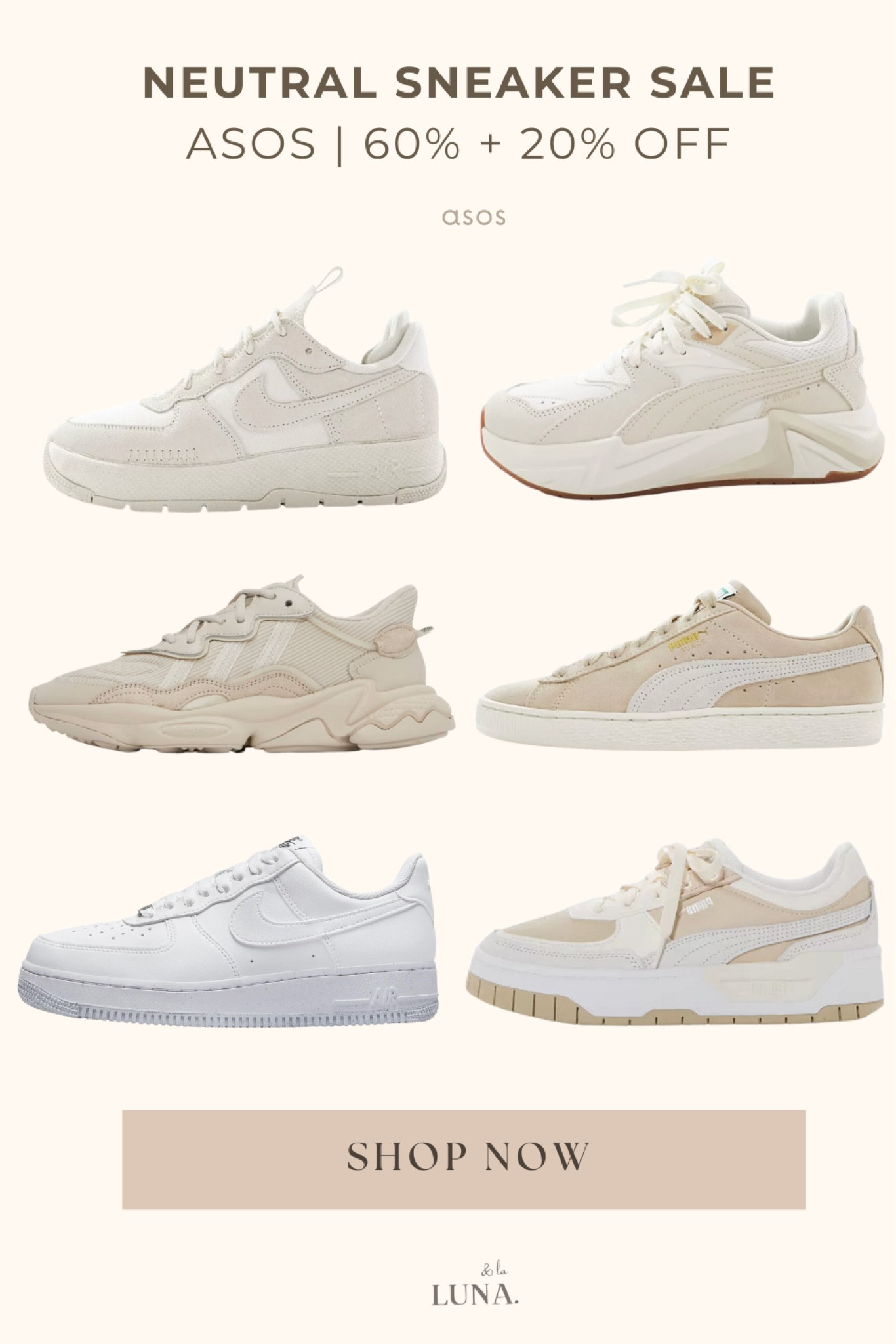 The Ultimate ASOS sneaker and athleisure sale | I created a list of the best neutral and simple shoes so you can shop! | flash sale alert, shopping guide, Adidas sneakers, tennis shoes, shoe crush, spring shoes #beige #aesthetic #neutral #style #celebrity

#LTKshoecrush #LTKSeasonal #LTKsalealert