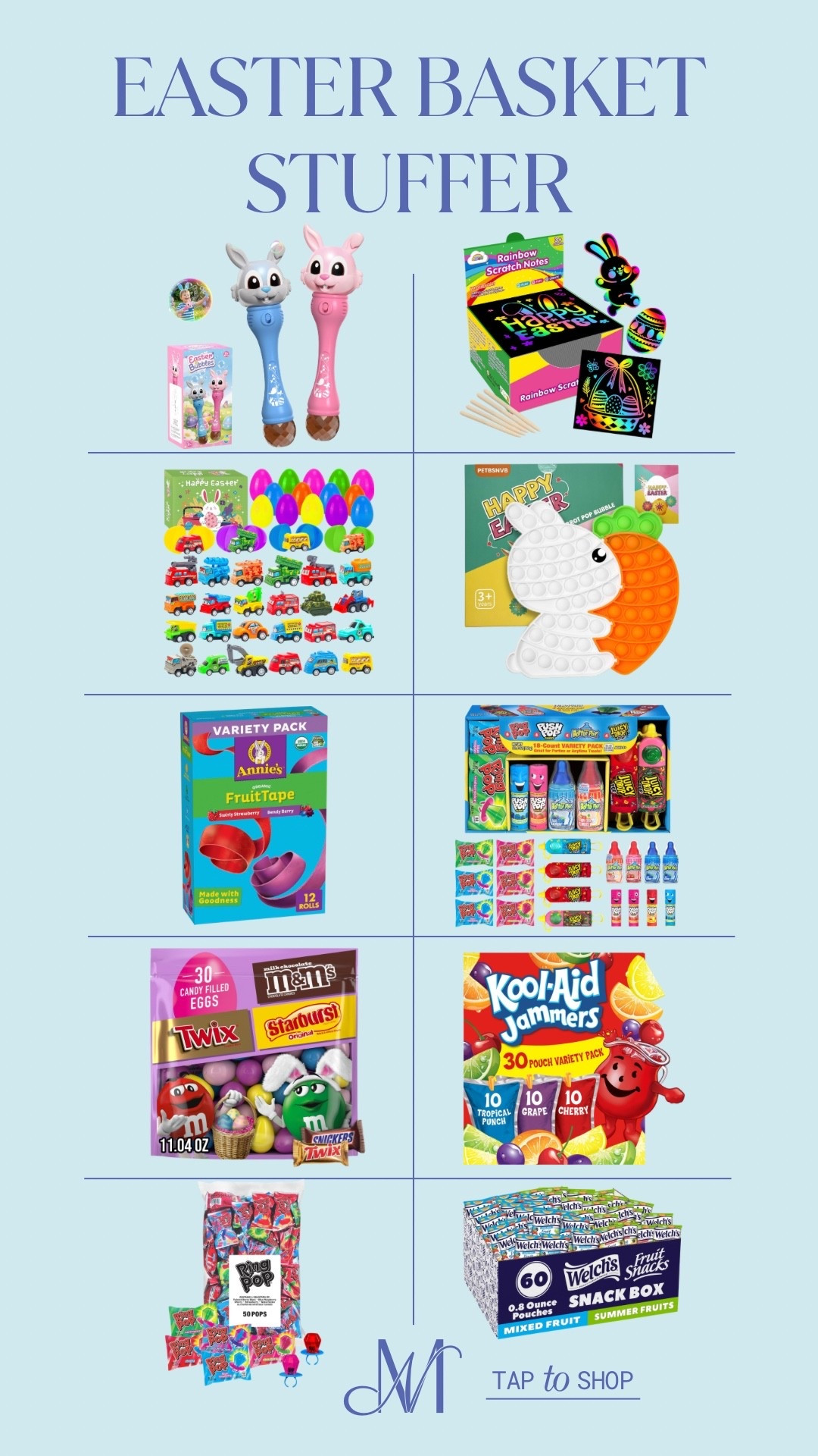 EASTER FAVES !!!! 🐰✨

Had to share these Easter basket stuffers because so many of you asked what I was putting in ours.

Most of these are still in stock and ship fast — perfect if you’re finishing up baskets this week.

Sharing because it’s GOOD. Don’t overthink it!

easter finds, amazon kids finds, basket ideas, in case you missed it

#LTKKids #LTKSeasonal