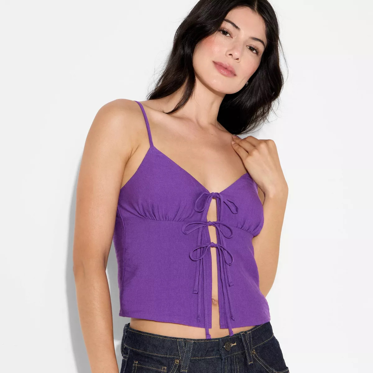 Women's Game Day Flyaway Woven Tank Top - Wild Fable™ | Target