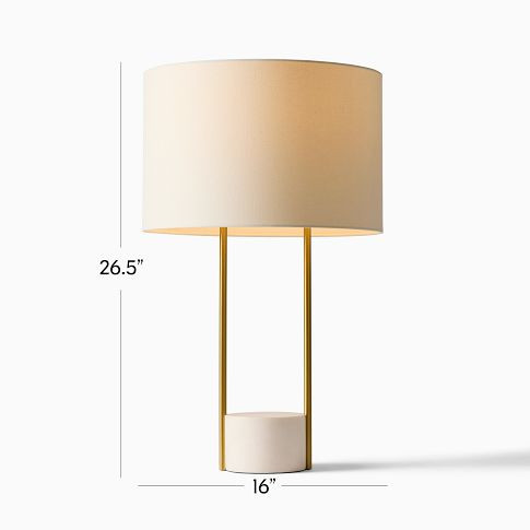 Industrial Outline Table Lamp (27") | West Elm (US)