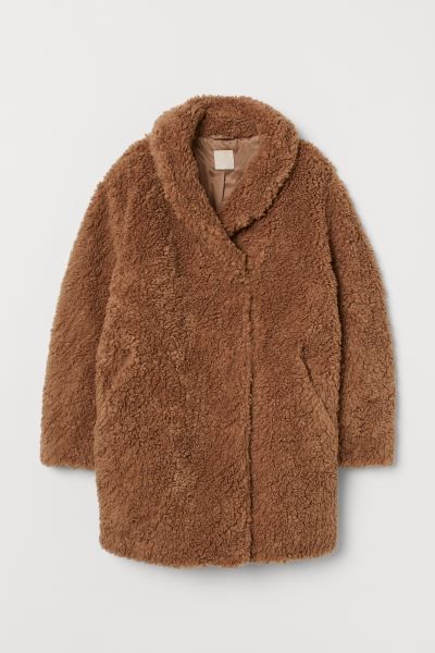 Faux Fur Teddy Bear Coat | H&M (US)