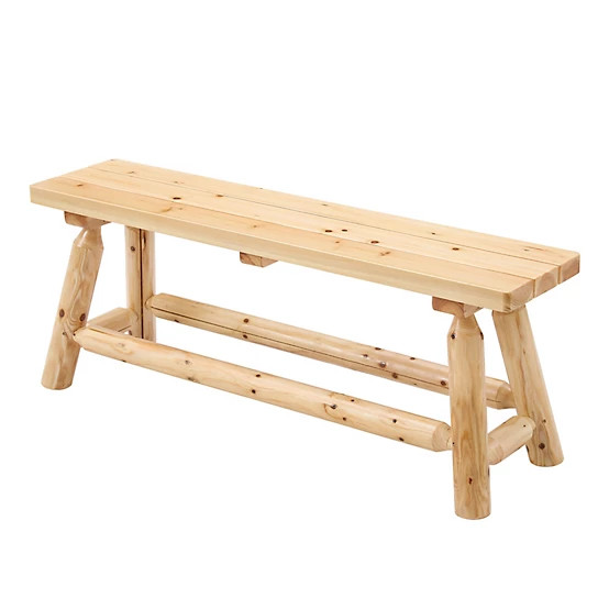 Red Shed  47 in. Elkin Log Patio Bench, Natural | Tractor Supply