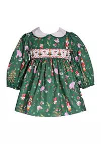 Bonnie Jean Toddler Girls Nutcracker Embroidered Smocked Dress | Belk