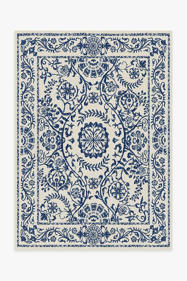 Delphina Delft Blue Rug | Ruggable