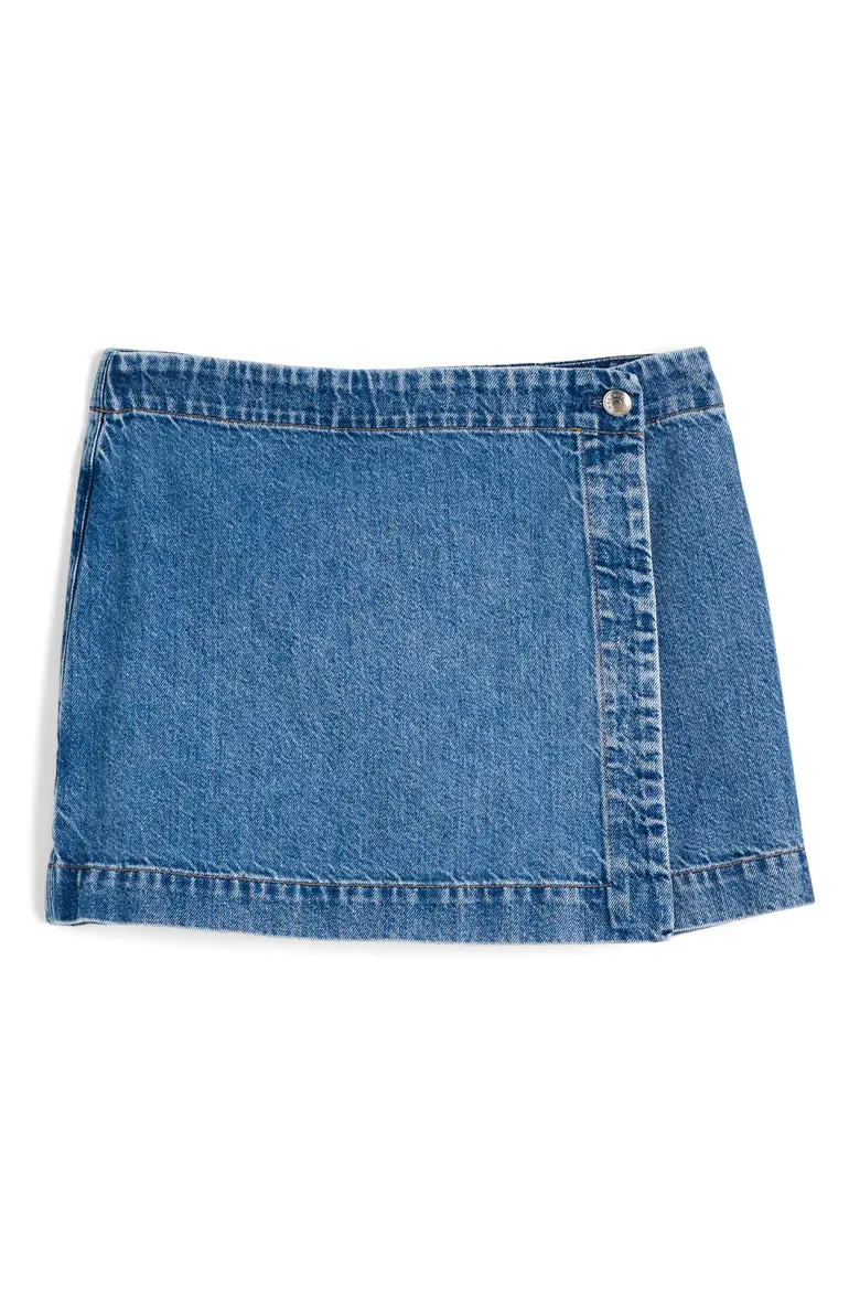 Denim Wrap Mini Skort (Women) | Nordstrom | Nordstrom