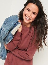 Garment-Dyed Sweatshirt Shift Dress for Women | Old Navy (US)