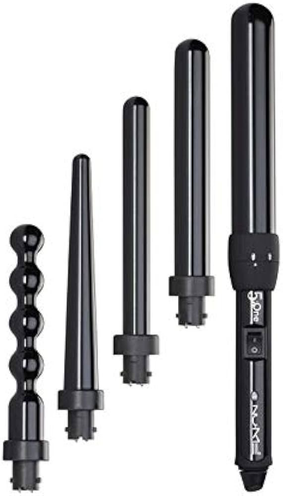 NuMe Lustrum 5 in 1 Tourmaline Ceramic Curling Wand Set with Interchangeable Barrels, Digital Dis... | Amazon (US)