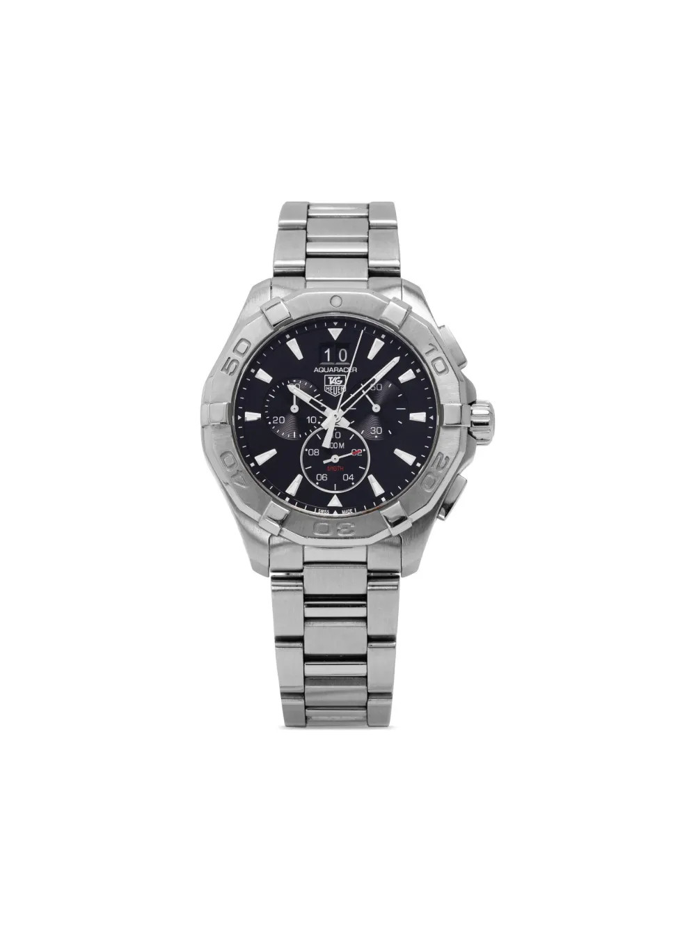 TAG Heuer 2017 pre-owned Aquaracer 43mm - Farfetch | Farfetch Global