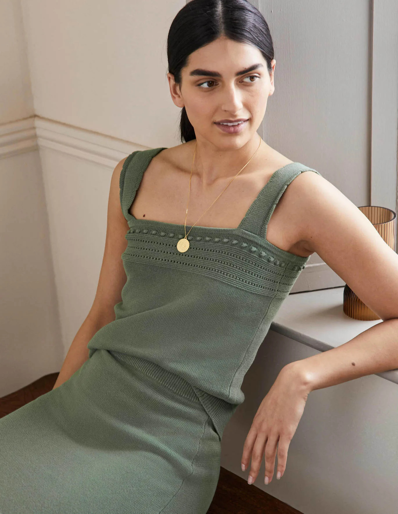 Crochet Detail Knitted Tank | Boden (US)