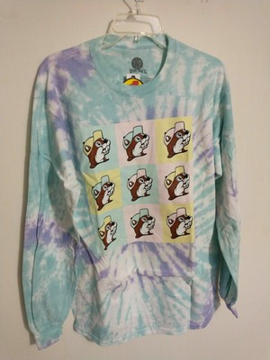 Buc-ee's Tie-Dye Colorblock Long Sleeve T-Shirt Sizes S-3XL | eBay US