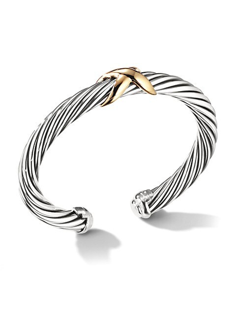 X Crossover Bracelet With 14K Yellow Gold | Saks Fifth Avenue