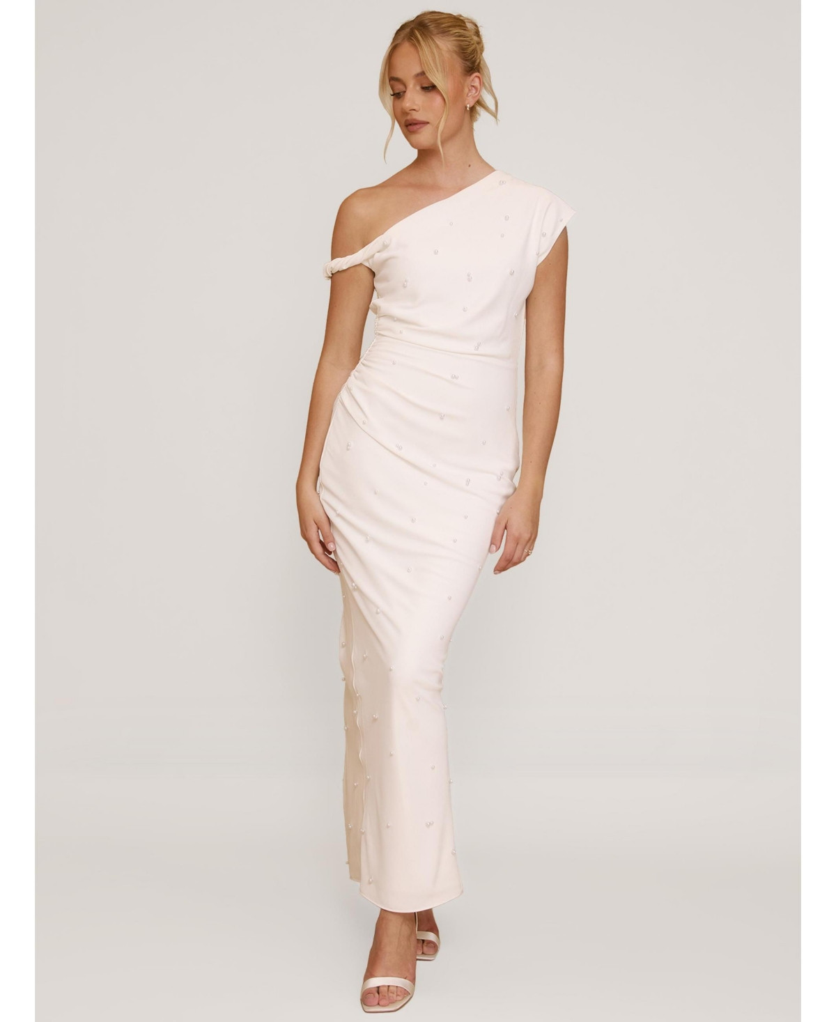 Six Stories Women's Twist Strap Dress - Soft white | Macy's