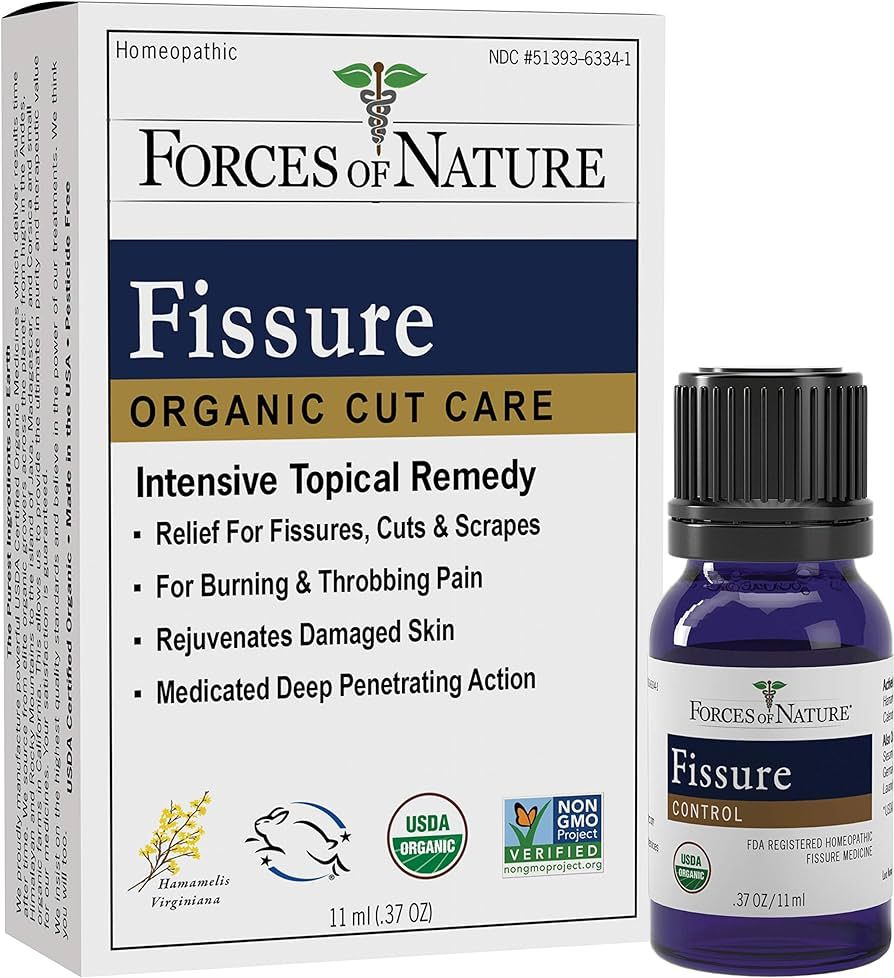 Forces of Nature – Natural, Organic Fissure Care (11ml) Non GMO, Soothe and Relieve Burning, Th... | Amazon (US)