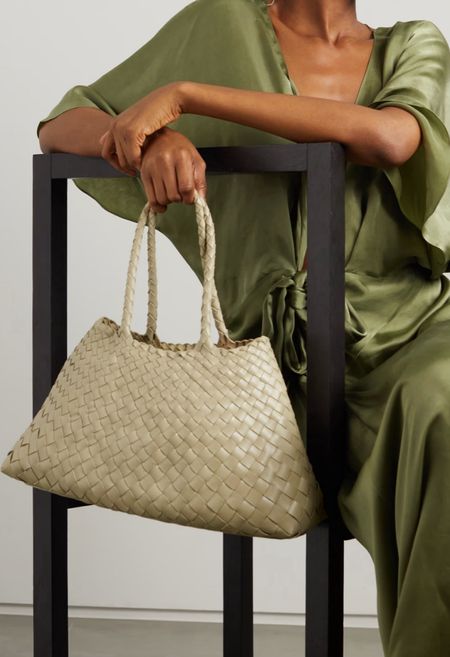 The most beautiful handmade braided leather tote bag! Comes in 4 different colors. So chic 