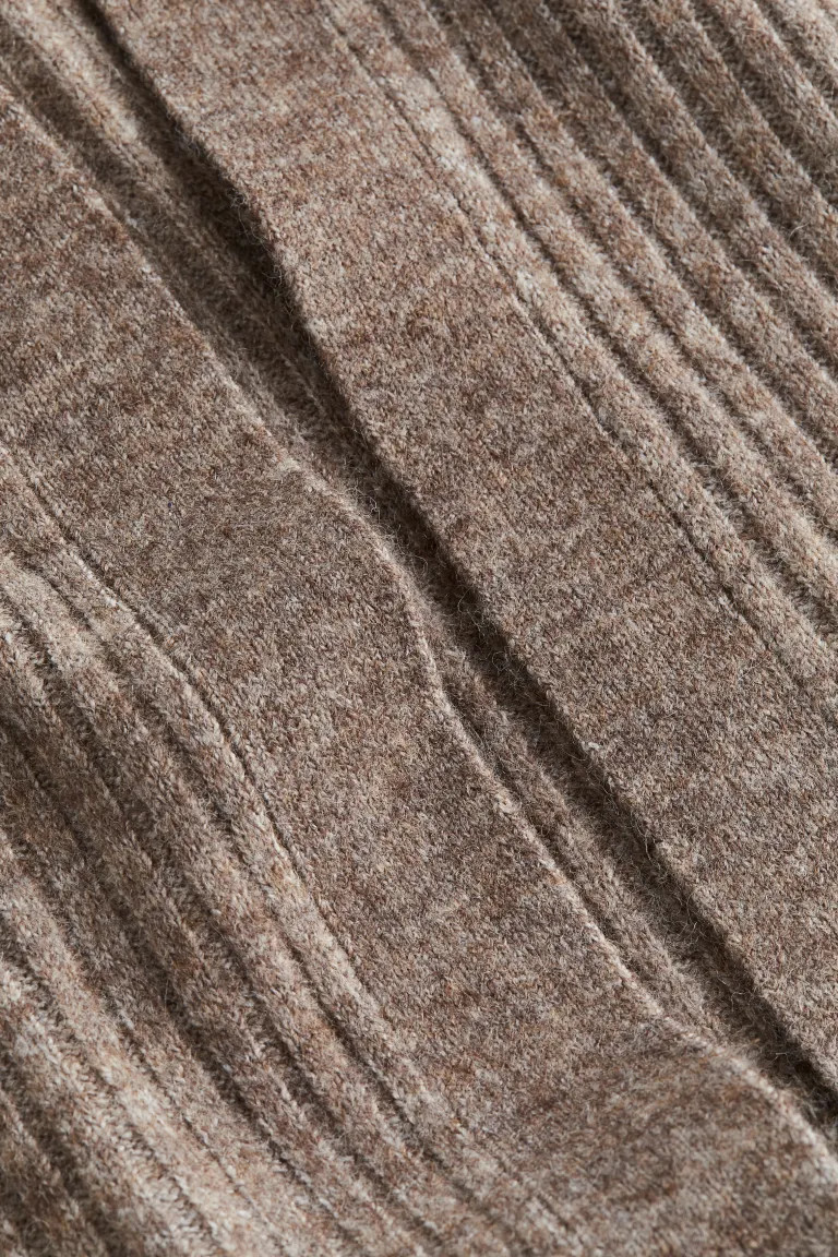 Long Cardigan - Dark beige melange - Ladies | H&M US | H&M (US + CA)