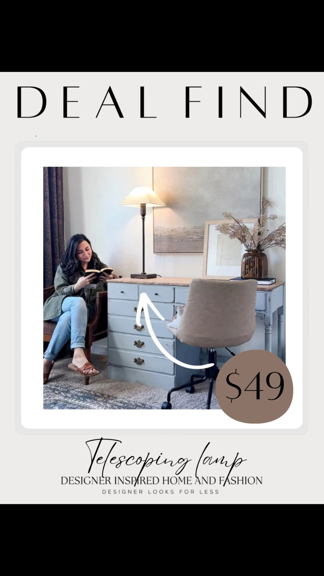 Gorgeous 36” telescoping table lamps 44% off! 

#LTKHome #LTKSaleAlert