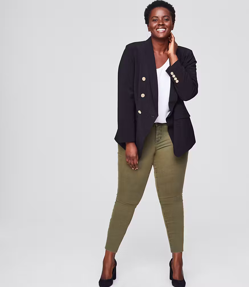 LOFT Plus Double Breasted Blazer | LOFT