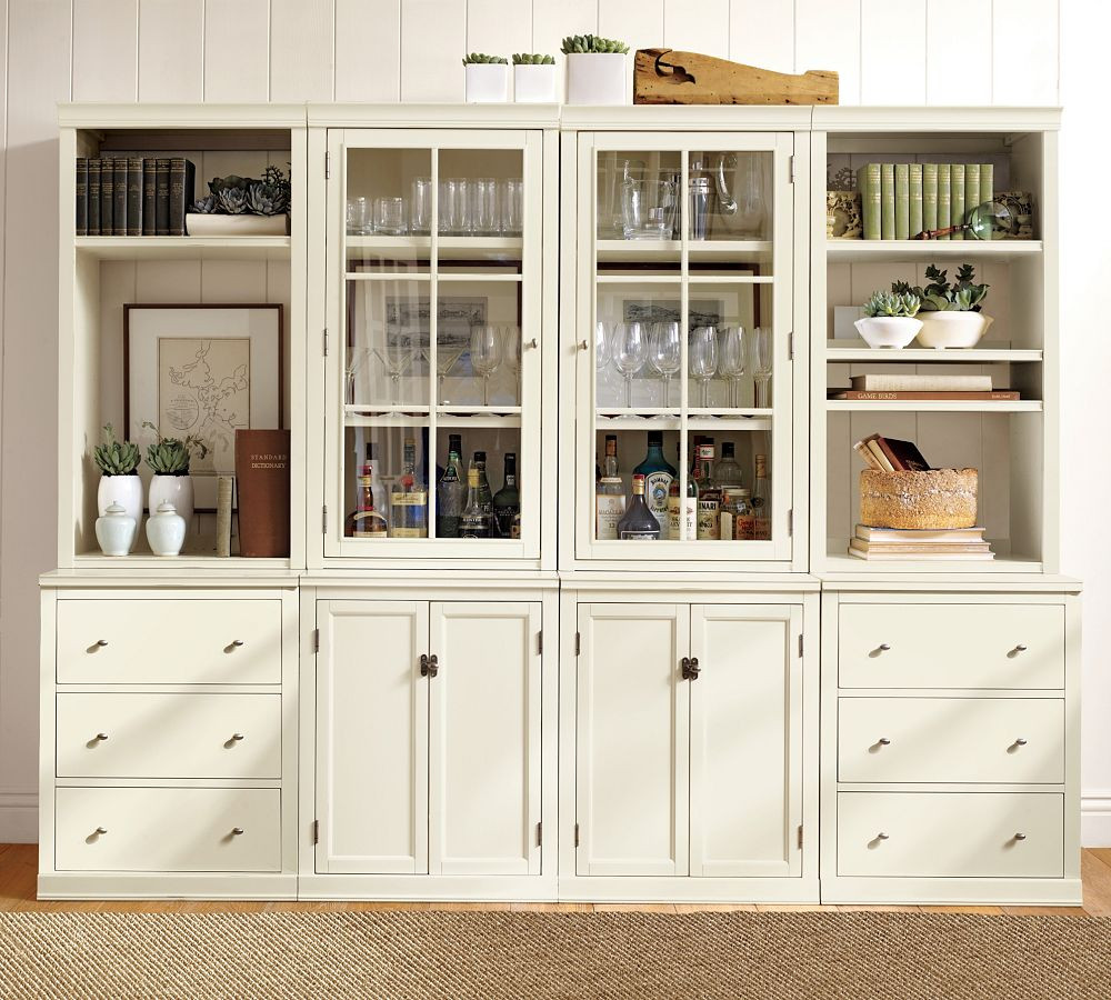 Logan Glass Cabinet Suite (96"-144") | Pottery Barn (US)