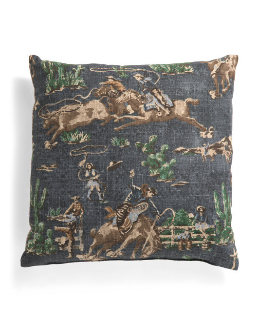 Made In Usa 22x22 Wild West Pillow | TJ Maxx