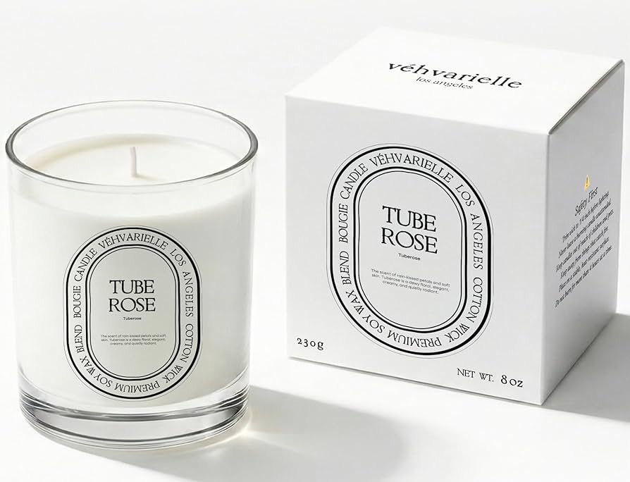 Tuberose Luxury Scented Candle for Home 8oz | Soft Floral Aroma for Daily Relaxation | Hand-Poure... | Amazon (US)