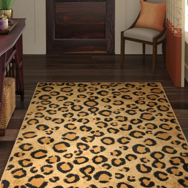 Leif Animal Print Brown Area Rug | Wayfair North America