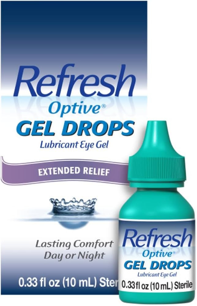Refresh Optive Gel Drops Lubricant Eye Gel For Dry Eyes, 0.33 Oz Sterile | Amazon (US)