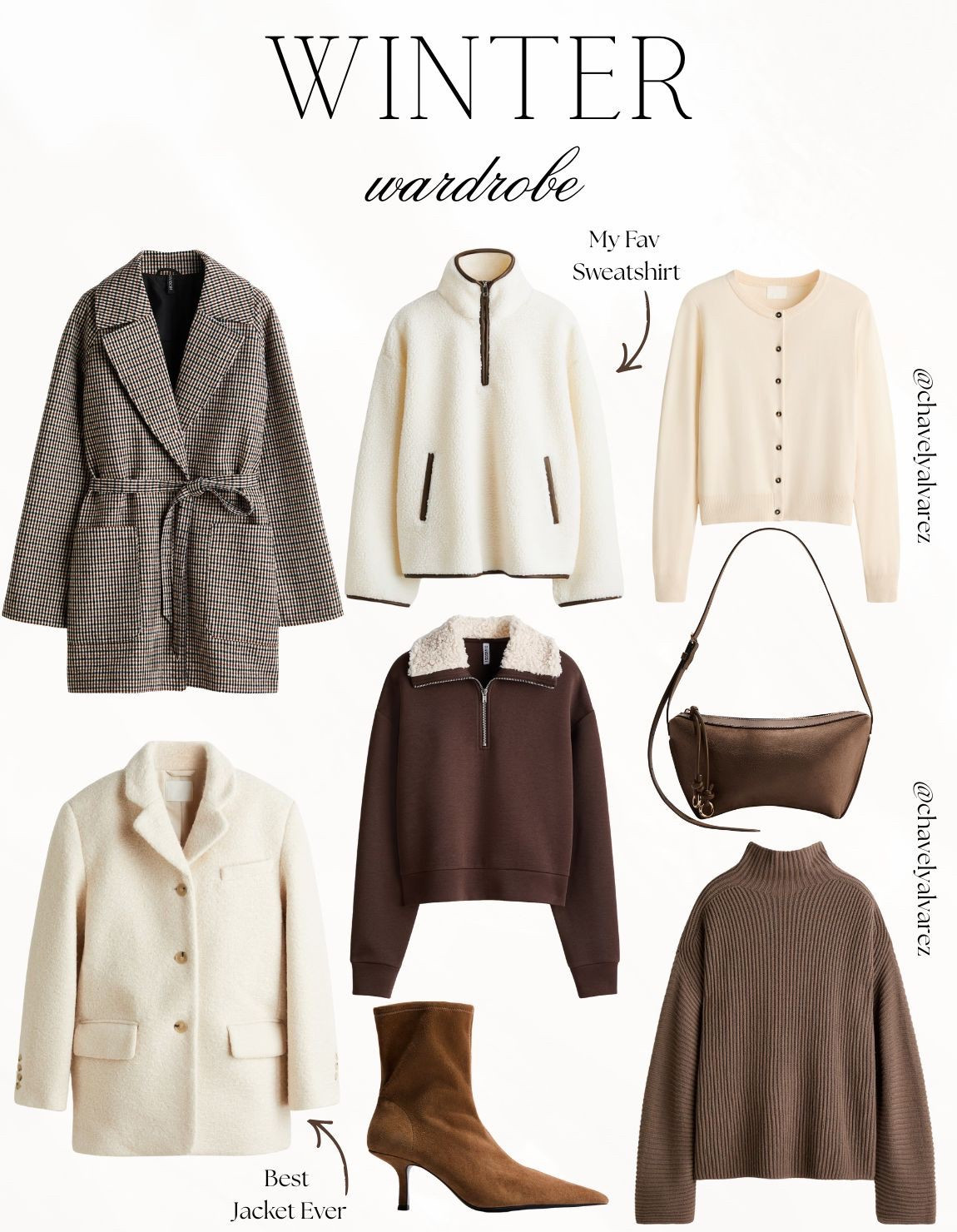 CAPSULE WARDROBE: Earthy Tones, Sleek Knits, & Elevated Denim! ☕️

Master the art of effortless dressing with these timeless H&M essentials!
We are obsessed with the versatility of this collection: from the olive green cowl-neck jersey dress that hugs in all the right places to the cozy cream half-zip sweater. 

Balance the rich, earthy hues with a pair of classic wide high jeans in a fresh light grey wash. Finish the look with polished, modern accessories: a structured olive green bomber jacket for a cool-girl edge, a spacious chocolate brown shoulder bag, and sleek metallic slingback kitten heels for a touch of everyday glam!

#CapsuleWardrobe
#HMFinds
#HMStyle
#EverydayAesthetic
#MinimalistFashion
#EarthyTones
#WideLegJeans
#KnitwearSeason
#ShoulderBag
#CowlNeck
#Slingbacks
#LTKStyle
#WorkWearStyle
#ChicStyle
#StylingInspo


#LTKWorkwear #LTKSeasonal #LTKootd