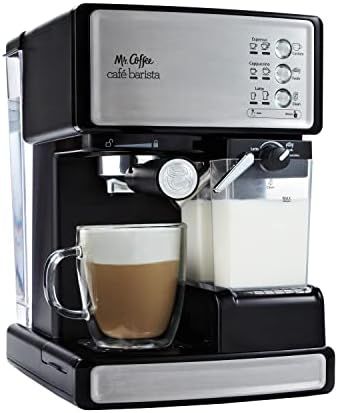 Amazon.com: Mr. Coffee Espresso and Cappuccino Maker | Café Barista , Silver : Home & Kitchen | Amazon (US)