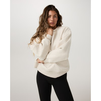 Vuori Restore Oversized Crew Neck T-Shirt | Bone Heather | Large | Vuori Clothing (US & Canada)