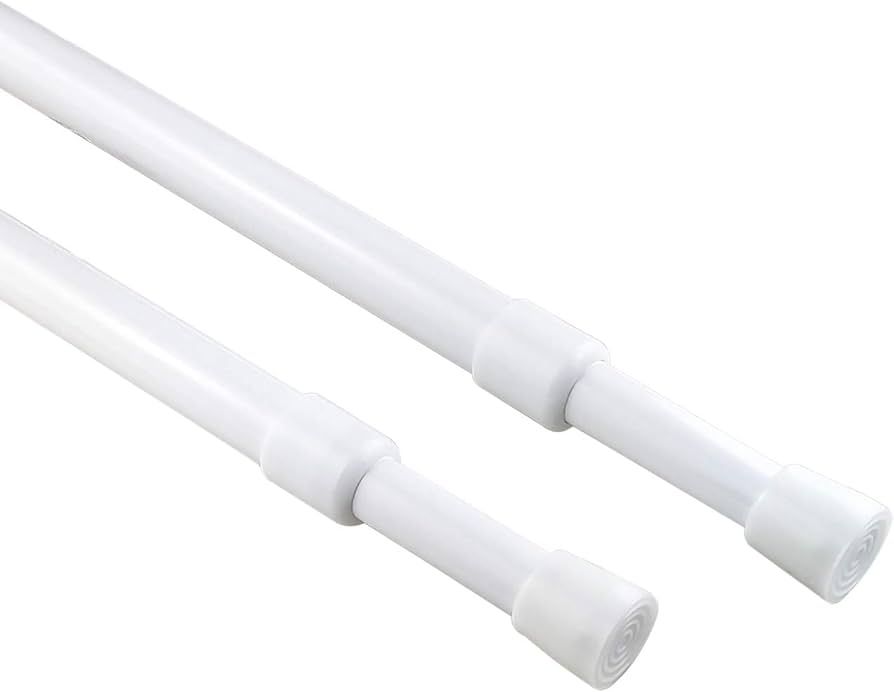 KXLIFE 2 Pack 5/8" Tension Rod, RV Tension Bars, Cupboard Rod White 10 to 16 Inch | Amazon (US)