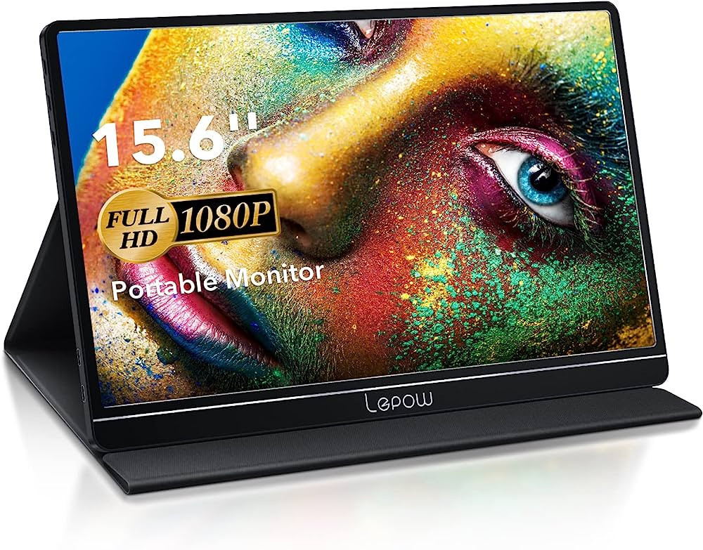 Lepow Portable Monitor 15.6 Inch Full HD 1080P USB Type-C Computer Display IPS Eye Care Screen wi... | Amazon (US)
