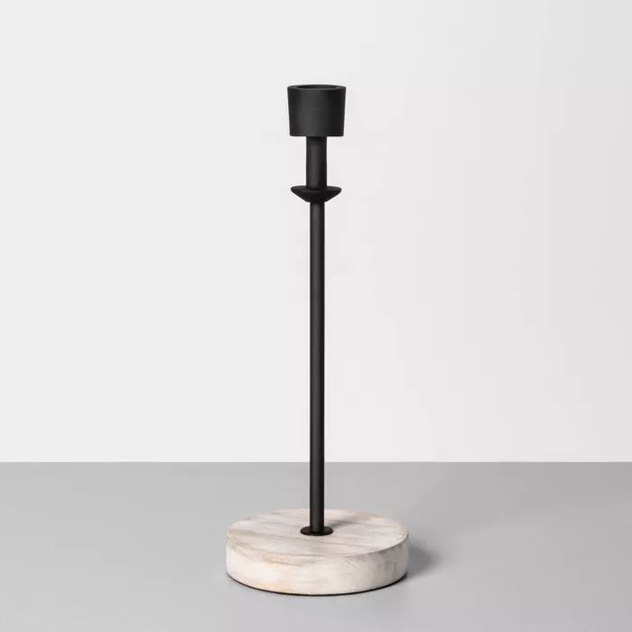 Wood & Metal Single Candle Holder - Hearth & Hand™ with Magnolia | Target