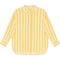Joanie Clothing Maxine Bold Stripe Oversized Shirt - Yellow-EXTRA EXTRA LARGE (UK 24-26) (Yellow) | Joanie