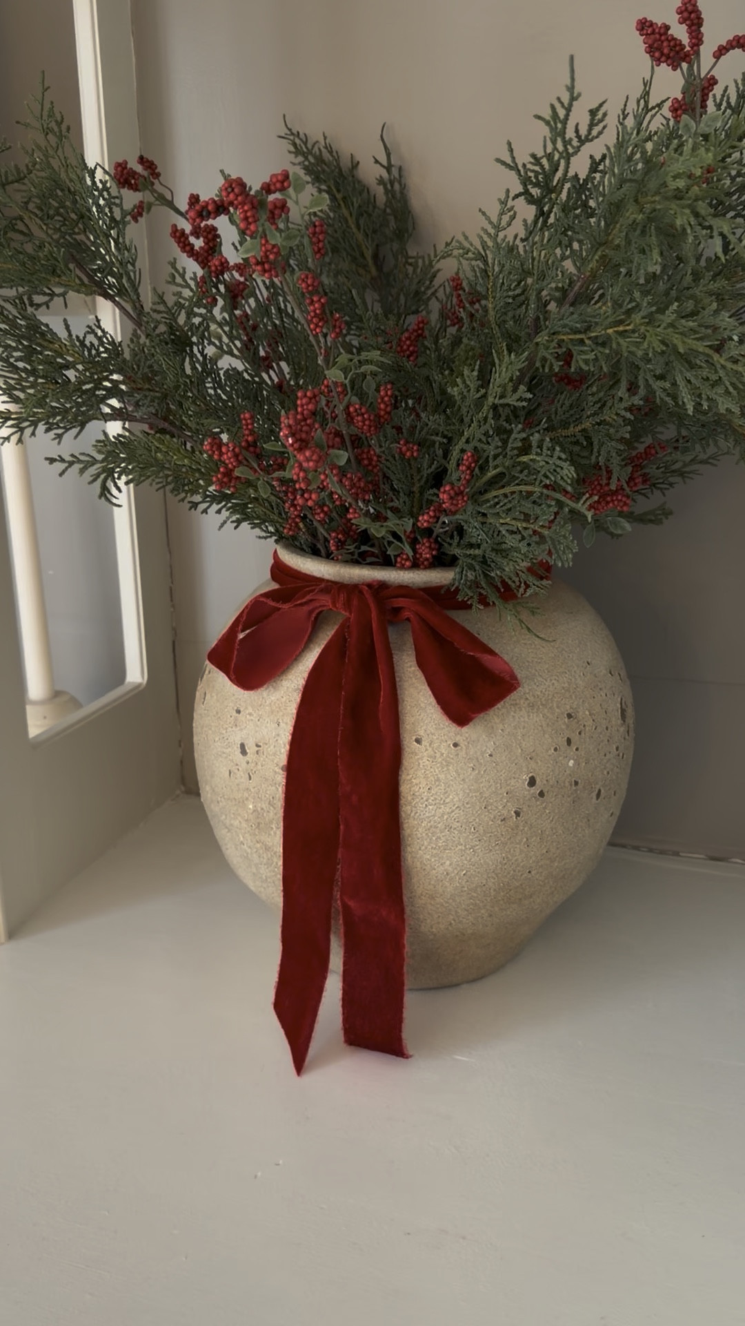 This beautiful velvet ribbon drapes perfectly! A lovely accent around your home of for gift wrapping!

#LTKHome #LTKHoliday #LTKSeasonal