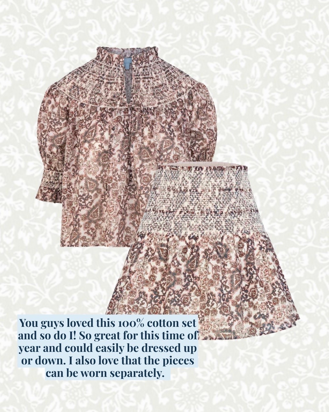 I'm obsessed with this set for fall events, church, or family photos! This top would also be so cute with jeans!