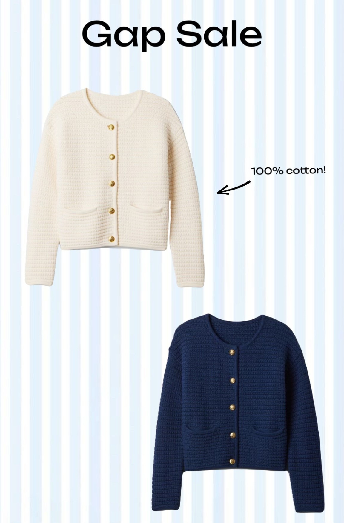 Grab these while you can! These adorable 100% cotton cardigans are on sale for less than $25 with promo codes ADDIT and GREAT for an extra 20% and 10% off!

#LTKSaleAlert #LTKSeasonal #LTKWorkwear